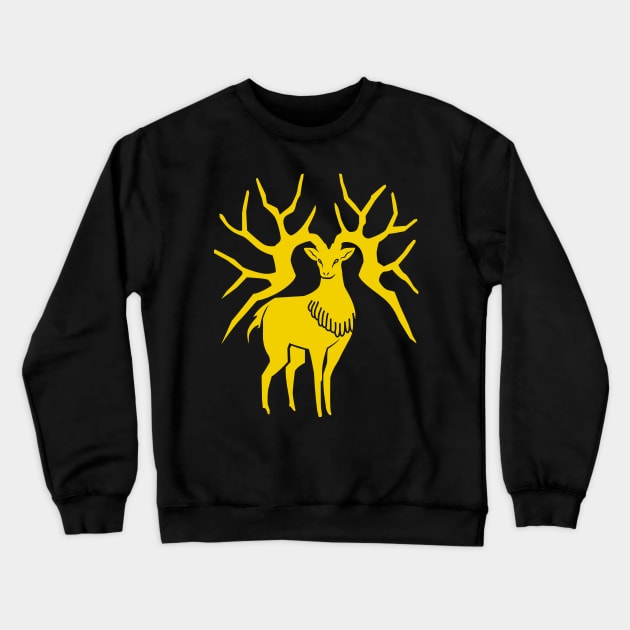 Golden Deer Crewneck Sweatshirt by SJBTees